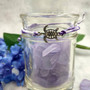 Sea Turtle Charm Bracelet Lavender Purple White Cord (approx. 5-7+ inches AROUND) Purple Sea Turtle String Bracelet Jewelry for gifting! Copyright 2025 SeaShellSupply.com.\n