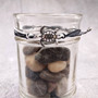 Sea Turtle Charm Bracelet Black Grey White Cord (approx. 5-7+ inches AROUND) Black Grey Sea Turtle String Bracelet Jewelry for gifting! Copyright 2025 SeaShellSupply.com.