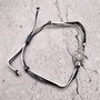 Sea Turtle Charm Bracelet Black Grey White Cord (approx. 5-7+ inches AROUND) Black Grey Sea Turtle String Bracelet Jewelry for gifting! Copyright 2025 SeaShellSupply.com.