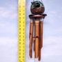 Painted Coconut Sea Turtle Bamboo Wind Chime Purple Green (1 windchime approx. 30 x 6.5 inches) Hanging Sea Turtle Chime for patio decor!