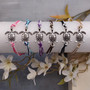 Sea Turtle Charm Bracelet Brown Green White Cord (approx. 5-7+ inches AROUND) Olive Green Brown Sea Turtle String Bracelet Jewelry to gift!