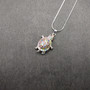 Multi Color Sea Turtle Necklace Rhinestone Pendant (approx. 16+ inches AROUND) Colorful Sea Turtle Jewelry a gift for ocean life enthusiast! Copyright 2025 SeaShellSupply.com.