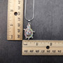 Multi Color Sea Turtle Necklace Rhinestone Pendant (approx. 16+ inches AROUND) Colorful Sea Turtle Jewelry a gift for ocean life enthusiast! Copyright 2025 SeaShellSupply.com.
