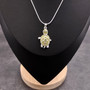 Green Sea Turtle Necklace Silver Rhinestone Pendant (approx. 16+ inches AROUND) Colorful Sea Turtle Jewelry a gift for ocean life lovers! Copyright 2025 SeaShellSupply.com.