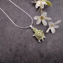 Green Sea Turtle Necklace Silver Rhinestone Pendant (approx. 16+ inches AROUND) Colorful Sea Turtle Jewelry a gift for ocean life lovers! Copyright 2025 SeaShellSupply.com.