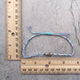 Sea Turtle Bracelet Braided Cord Light Blue Purple White (approx. 5-7+ inches AROUND) Blue Purple String Sea Turtle Bracelet to gift! Copyright 2025 SeaShellSupply.com.