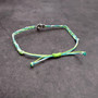Sea Turtle Bracelet Braided Cord Teal Lime Green White (approx. 5-7+ inches AROUND) Aqua Green White String Sea Turtle Bracelet to gift! Copyright 2025 SeaShellSupply.com.