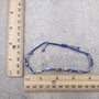 Sea Turtle Bracelet Braided Cord Navy Blue White (approx. 5-7+ inches AROUND) Navy Royal Blue White Knit String Sea Turtle Bracelet to gift! Copyright 2025 SeaShellSupply.com.