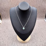 Silver Tone Sea Turtle Pendant Necklace Turquoise Shell with Crystal Accents (approx 16 inches AROUND) Aqua Silver charm for any look.