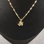 Sea Turtle Necklace White and Gold Color (1 necklace approx. 16+ inches AROUND) Gold Tone White Sea Turtle charm necklace for gifting! Copyright 2025 SeaShellSupply.com.