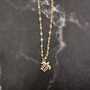 Sea Turtle Necklace Pink Gold Color (1 necklace approx. 16+ inches AROUND) Elegant Gold Tone Pink Sea Turtle charm necklace for gifting! Copyright 2025 SeaShellSupply.com.