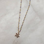 Sea Turtle Necklace Purple Gold Color (1 necklace approx. 16+ inches AROUND) Elegant Gold Tone Violet Sea Turtle charm necklace gift! Copyright 2025 SeaShellSupply.com.