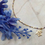 Sea Turtle Necklace Purple Gold Color (1 necklace approx. 16+ inches AROUND) Elegant Gold Tone Violet Sea Turtle charm necklace gift! Copyright 2025 SeaShellSupply.com.