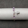 Sea Turtle Anklet Purple Beads Silver Color (approx. 9+ inches AROUND) Cute Light Purple Sea Turtle Charm Anklet for any beachy outfit! Copyright 2025 SeaShellSupply.com.