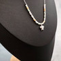 Sea Turtle Charm Necklace Orange Green Blue Beads Silver Color (approx. 14+ inches AROUND) Sea Turtle Necklace Jewelry for seaside wear! Copyright 2025 SeaShellSupply.com.