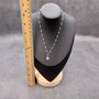 Sea Turtle Charm Necklace Delicate White Beads Silver Color (approx. 14+ inches AROUND) White Beads Silver Sea Turtle Chain for resort wear!