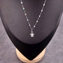 Sea Turtle Charm Necklace Delicate Green Peach White Beads (approx. 14+ inches AROUND) Silver Sea Turtle Necklace great for gifting! Copyright 2025 SeaShellSupply.com.