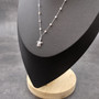 Sea Turtle Charm Necklace Delicate Pink Peach White Beads Silver Color (approx. 14+ inches AROUND) Sea Turtle Necklace for resort wear!