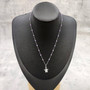 Sea Turtle Charm Necklace Delicate Purple Beads Silver Color (approx. 14+ inches AROUND) Violet Silver Sea Turtle Chain for resort wear! Copyright 2025 SeaShellSupply.com.