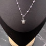 Sea Turtle Charm Necklace Delicate Pink Beads Silver Color (approx. 14+ inches AROUND) Silver Sea Turtle Charm Necklace for resort wear! Copyright 2025 SeaShellSupply.com.\n