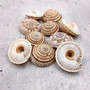 Perspective Sundial Seashells Architectonica Perspectiva (10 shells approx. 1.25+ inches) Clear Sundial Shells for ocean art crafts & jewelry! Copyright 2025 SeaShellSupply.com.