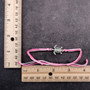 Sea Turtle Charm Bracelet Pink White Cord (approx. 5-7+ inches AROUND) Rose Carnation Sea Turtle String Bracelet Jewelry a thoughtful gift! Copyright 2025 SeaShellSupply.com.