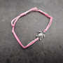 Sea Turtle Charm Bracelet Pink White Cord (approx. 5-7+ inches AROUND) Rose Carnation Sea Turtle String Bracelet Jewelry a thoughtful gift! Copyright 2025 SeaShellSupply.com.