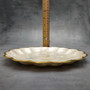 Round Capiz Shell Dish Gold Scalloped Edge (One shell dish approx. 8+ inches) Scallop Edged Round Capiz Shell Dish for any coastal home!