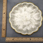 Round Capiz Shell Dish Gold Scalloped Edge (One shell dish approx. 8+ inches) Scallop Edged Round Capiz Shell Dish for any coastal home!