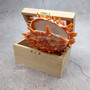 Orange Purple Spiny Oyster Pair Spondylus Barbatus (1 shell pair approx. 4X4X3 inches) B GRADE Natural seashell pair for nautical display! 06