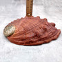 Vintage Natural Deep Red La Jolla Abalone Seashell (1 shell approx. 7.5+ inches) Crimson Haliotis Rufescens shell for display & collecting!