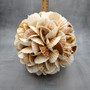 Natural Pecten Scallop Mixed Seashell Ball Round Sphere (approx. 8+ inches) Assorted Pecten Scallop Shell Ball for home accent & display! Copyright 2026 SeaShellSupply.com.