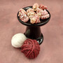 Red White Trochus Topper Seashells (5 shells approx. 0.75+ inches) Red Pink White Trochus Ferreirai Shells for crafts collecting & jewelry! Copyright 2026 SeaShellSupply.com.