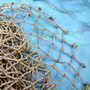 Khaki Green Mesh Decorative Fishing Net (1 net approx. 5x7 feet) Fishing Net for party decoration beach home accent & crafting! Copyright 2026 SeaShellSupply.com.
