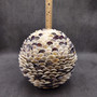 Blue Purple Cay Cay Shell Ball Sphere (approx. 8+ inches) Donax Variabilis Shell Ball for beach house table display & home decor!