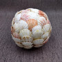 Natural Pecten Scallop Mixed Seashell Ball Round Sphere (approx. 6+ inches) Assorted Pecten Scallop Shell Ball for home accent & display!