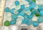 Beach Glass - Rounded Blue, Green & White Assorted Pebbles - (approx. 1 Kilogram/2.2 lbs. 1-1.5 inches). Multiple colored pebbles in a pile. Copyright 2025 SeaShellSupply.com. Beach Glass - Rounded Blue, Green & White Assorted Pebbles - (approx. 1 Kilogram/2.2 lbs. 1-1.5 inches). Multiple colored pebbles in a pile. Copyright 2025 SeaShellSupply.com.