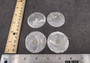 Capiz Shells - (10 shells 2 inch Round Cut). Multiple semi translucent shells in small pile. Copyright 2024 SeaShellSupply.com.
