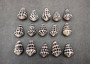 Polished Hebrew Cone Seashells - Conus Ebraeus - (5 shells approx. 1-1.5 inches). Multiple spotted coned shells. Copyright 2025 SeaShellSupply.com.