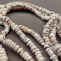 Tiger Puka Seashell Strand (1 strand approx. 15.5 inches x 4-5+ mm) Beautiful shell necklace neat for beach outfits or a classic gift!