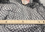 Decorative Fish Net Black Nylon Tied (1 net approx. 4x9 feet) Recycled Fishing net for ocean art projects crafts & nautical themed parties!