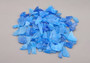 Beach Glass - Medium Tumbled Rough Cobalt Blue - (approx. 1 Kilogram/2.2 lbs. .5-1.25 inches). Multiple shaded blue tiles in a pile, all are different sizes and shapes. Copyright 2025 SeaShellSupply.com.
