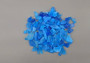 Beach Glass - Medium Tumbled Rough Cobalt Blue - (approx. 1 Kilogram/2.2 lbs. .5-1.25 inches). Multiple shaded blue tiles in a pile, all are different sizes and shapes. Copyright 2025 SeaShellSupply.com.