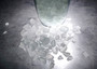 Beach Glass - Small Tumbled Rough Frosty White - (approx. 1 Kilogram/2.2 lbs. .25-1 inches). Multiple stone pebbles in a pile. Copyright 2025 SeaShellSupply.com.