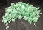Beach Glass - Medium Tumbled Rough Coke Bottle Green - (approx. 1 Kilogram/2.2 lbs. .5-1.25 inches). Multiple green glass pieces in different shapes. Copyright 2025 SeaShellSupply.com.