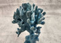 Blue Ridge FAUX Coral - Helio Coerula - (1 FAUX Coral approx. 8Wx4Dx6T inches). Blue coral with a deep texture and wide sturdy base. Copyright 2024 SeaShellSupply.com.