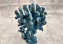 Blue Ridge FAUX Coral - Helio Coerula - (1 FAUX Coral approx. 8Wx4Dx6T inches). Blue coral with a deep texture and wide sturdy base. Copyright 2024 SeaShellSupply.com.