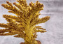 Yellow/Tan FAUX Branch Coral - Acropora Florida - (1 Coral, Approx. 12x10x5 inches). Gold branched sea fan with multiple different textures and sized branches. Copyright 2025 SeaShellSupply.com.