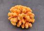 Yellow Faux Coral Cluster - Pocillopora Elegans - (1 FAUX Coral approx. 5Wx3Dx4T). Orange and pink tinted fluffy heavily textured coral cluster with many arms. Copyright 2024 SeaShellSupply.c