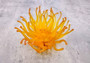 Condylactis Yellow FAUX Anemone - Condylactis Gigantea - (1 Anemone approx. 10x9x8 inches. A orange and yellow hinted stringy shiny fake anemone. Copyright 2024 SeaShellSupply.com.